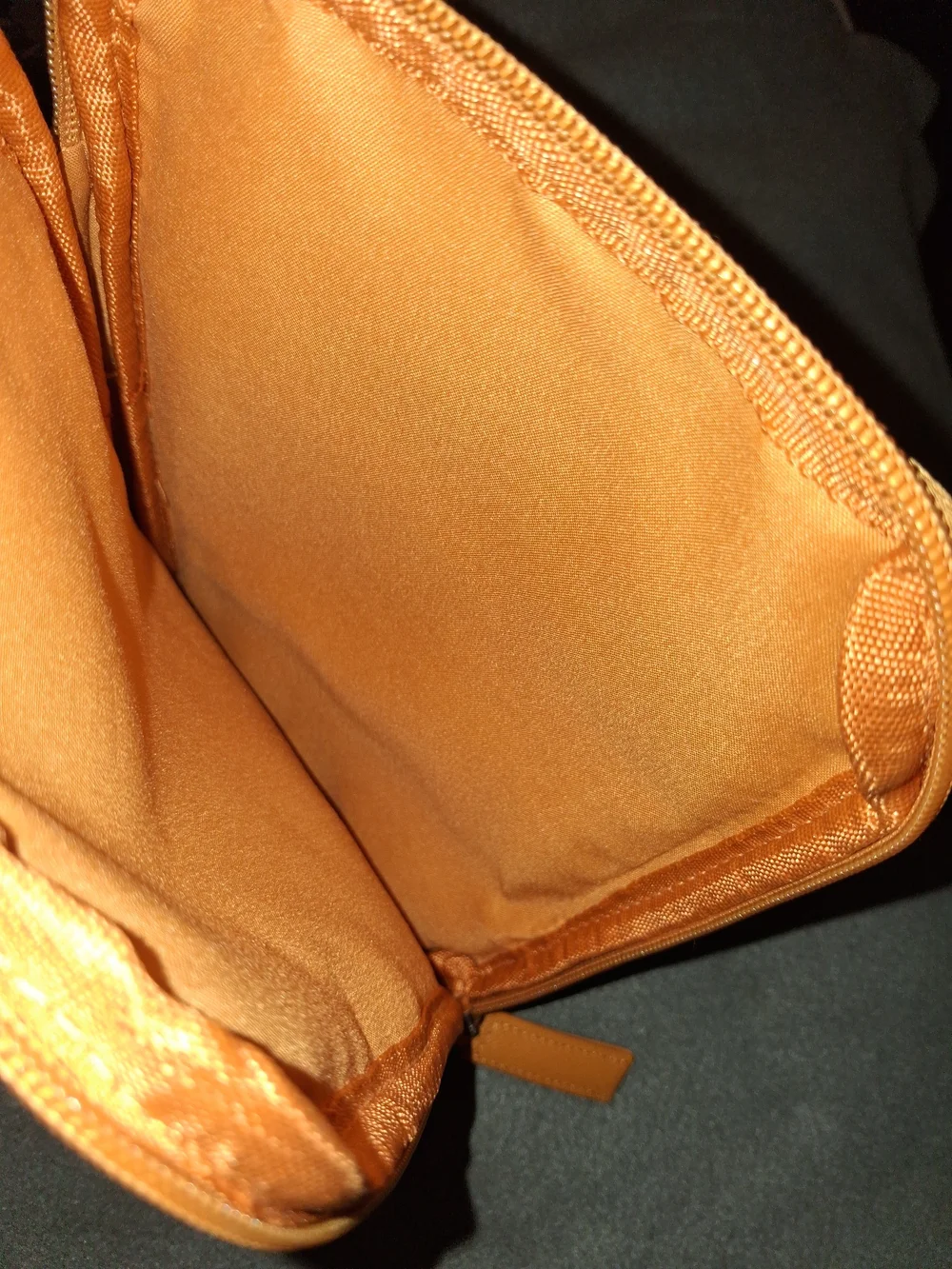 Aigner  Zip Pouch in Tan Orange